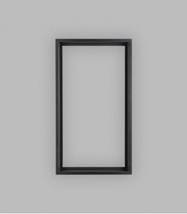 Einbauzarge schwarz, Schlupfmaß 40 x 77,5